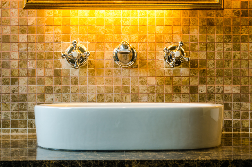 Bathroom tiling in Florida home